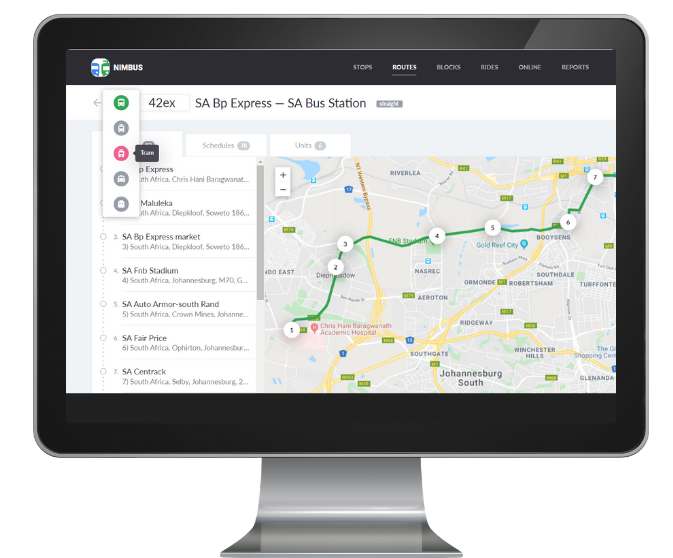 Routes management