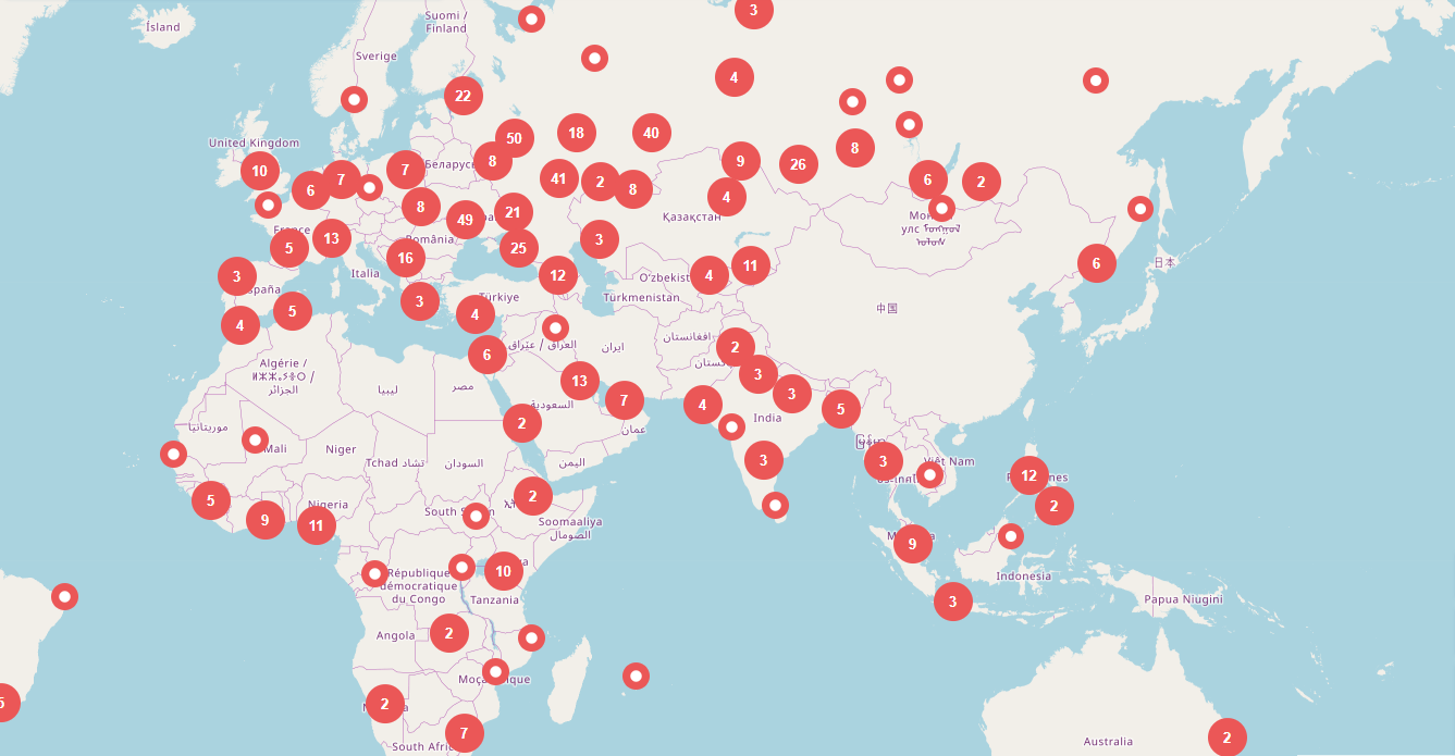 global wialon partner map global