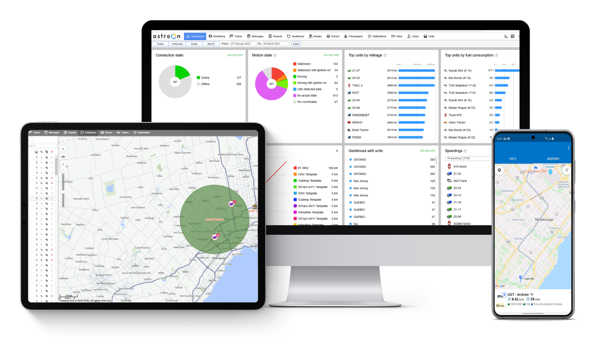 Dispatch Route Optimization Geotab Astreon
