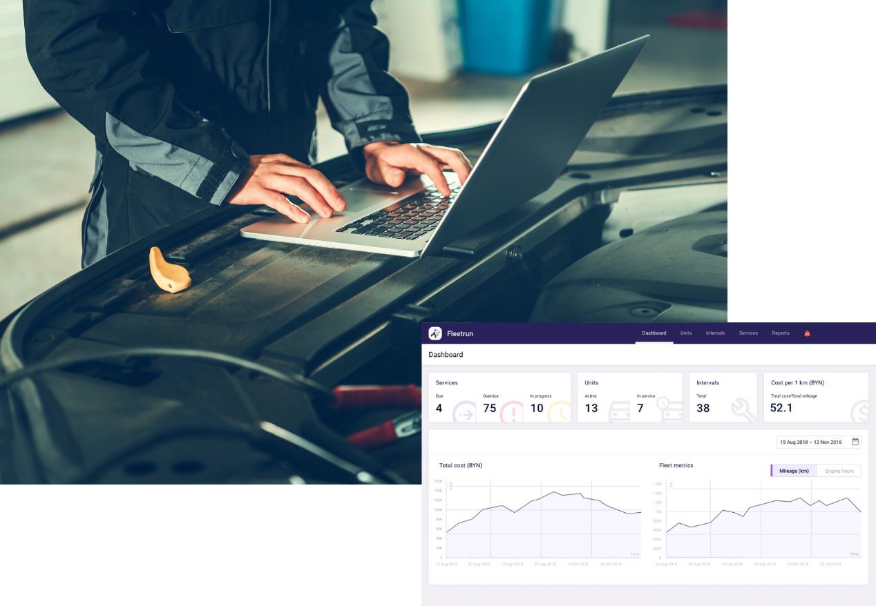fleet maintenance dashbaord